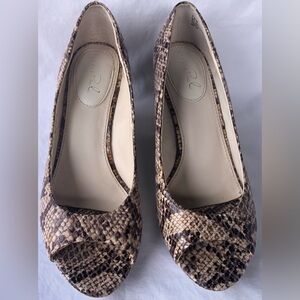 Studio Paola Snake Print Wedge